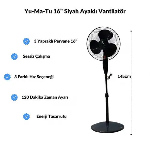 Yumatu Mys-1802 Vantilatör Ayaklı