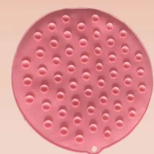 Yuvarlak Vantuzlu Banyo Sırt Kese Matı 26 Cm