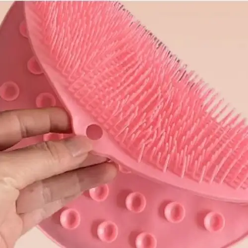 Yuvarlak Vantuzlu Banyo Sırt Kese Matı 26 Cm