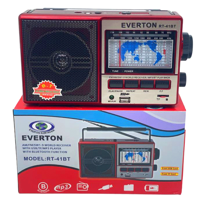 Everton Rt-41bt Usb Şarjlı Radyo Bluetooth & Mp3 & Tf Card*24