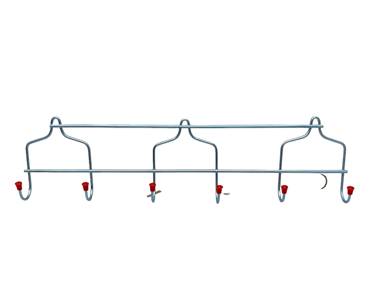 Kral Kr-01 Metal 6 Kollu Düz Duvar Askısı *12x12