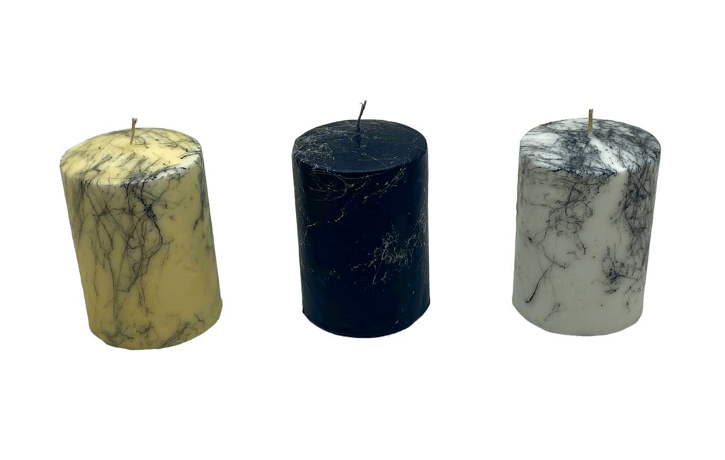 Takoz-012 ( Mermer Desenli ) ( Köpük & Orta Boy ) Mum*24=k