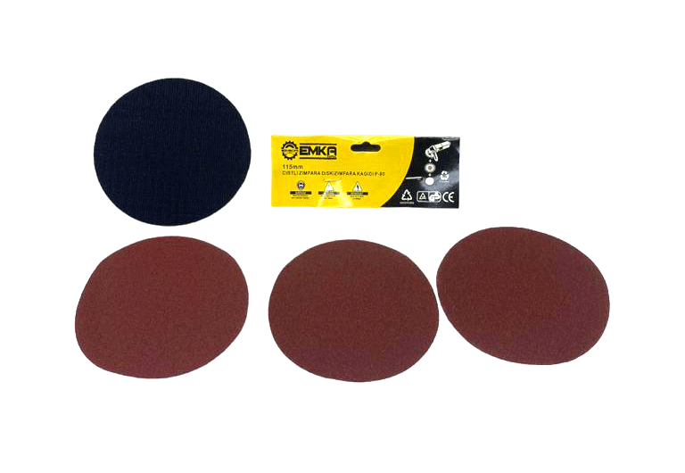 Emka-277 Cırtlı Disk Zımpara 115mm ( Yedekli )*200