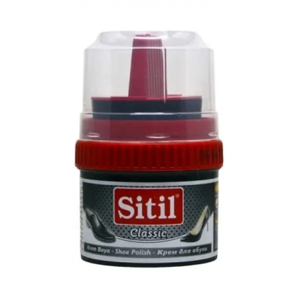Sitil ( 50ml & Siyah ) Krem Ayakkabı Boyası*12x8