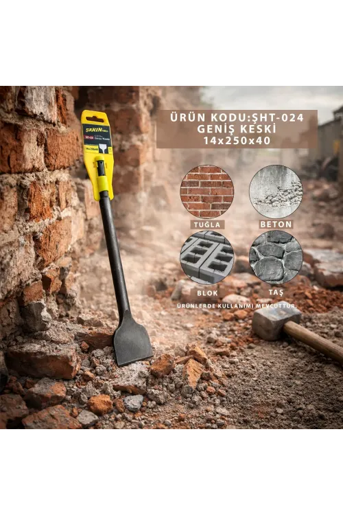 Berlin-sel ( 14mm ) Geniş Keski Sds Hilti Ucu 250x40mm*100