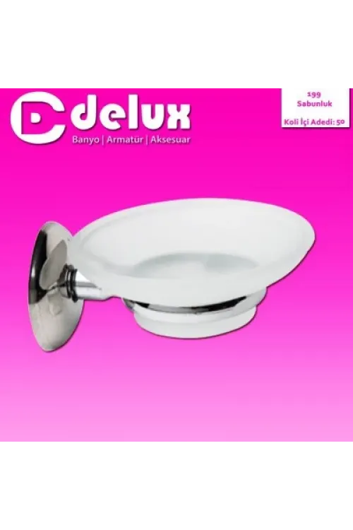 Delux Banyo Aks-199 Plastik Katı Sabunluk*50