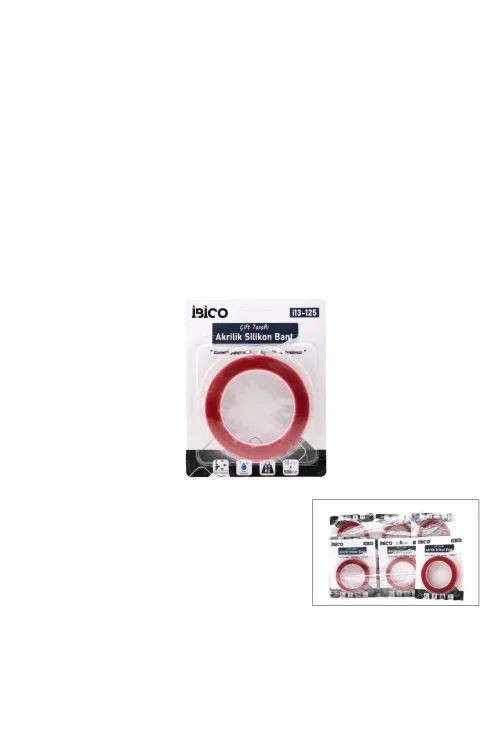 Egonex İBİCO İ13-125 ( 18MMX5MT ) AKRİLİK SİLİKONİZE BANT ( ÇİFT TARAFLI BANT ) ( MAX - 5.5KG )*12X24