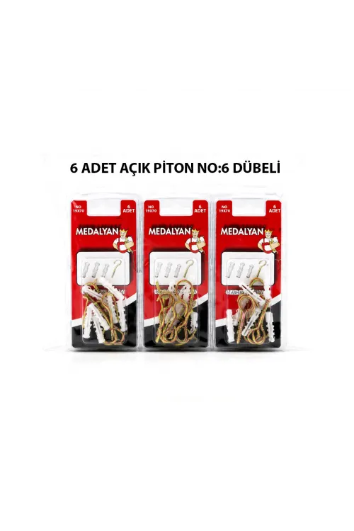 Egonex Medalyan Dl-26 ( 19x70 ) ( 6pcs ) Açık Piton Dübelli*12x10