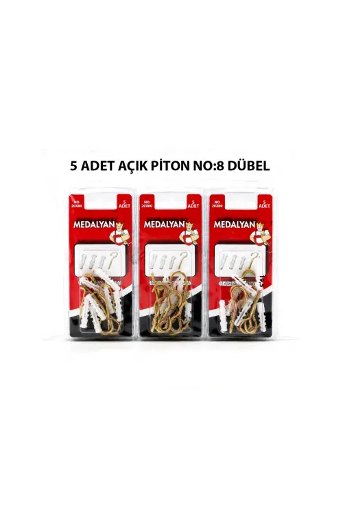 Egonex Medalyan Dl-27 ( 20x80 ) ( 5pcs ) Açık Piton Dübelli*12x10