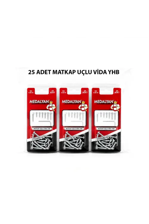 Egonex Medalyan Dl-99 ( 3.9x16 ) ( 25pcs ) Matkap Uçlu Vida*12x10