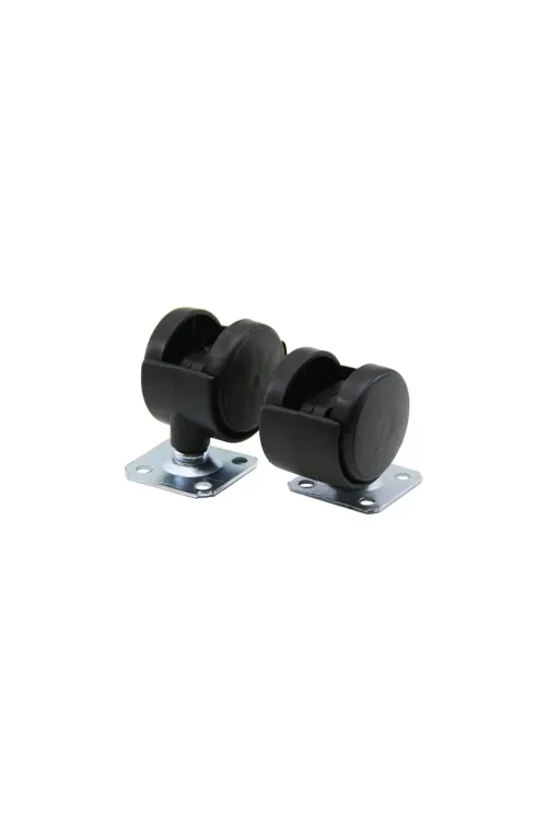 Erect Erc-005 ( Düz Döner Tablalı & 40mm ) Çiftli Plastik Teker*10x30
