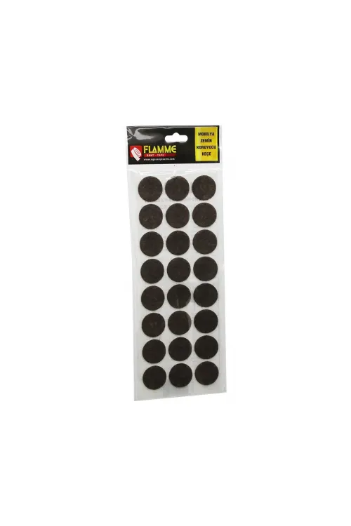Flamme ( 29mm ) ( Yuvarlak ) Yapışkan Keçe*25x36