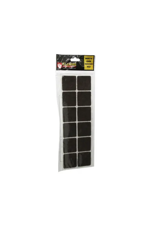 Flamme 38mmx38mm Kare Yapışkan Keçe*25x36