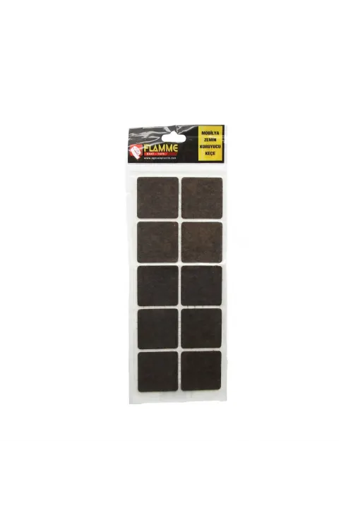 Flamme ( 45mmx45mm ) ( Kare ) Yapışkan Keçe*25x36