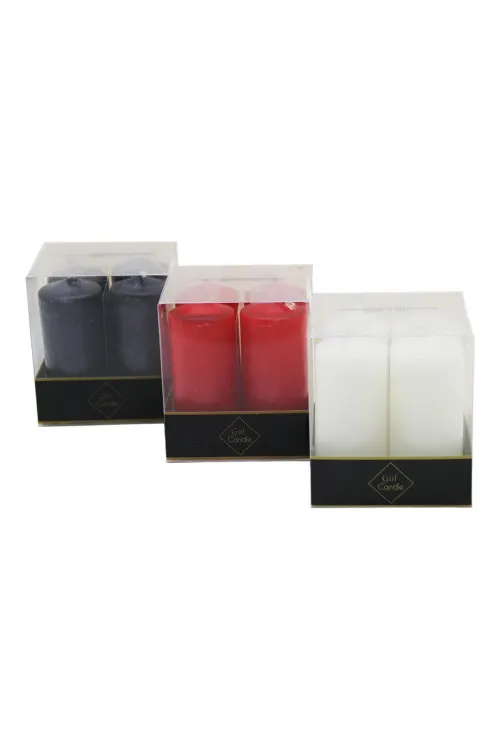 Gül Candle Gl-212 ( 4pcs ) ( Renkli ) Takoz Mum*36=k