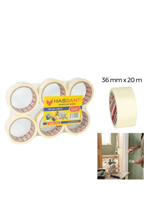 Hasbant Has-0059 ( 36mm X 20mt ) Maskeleme Bantı*6x8