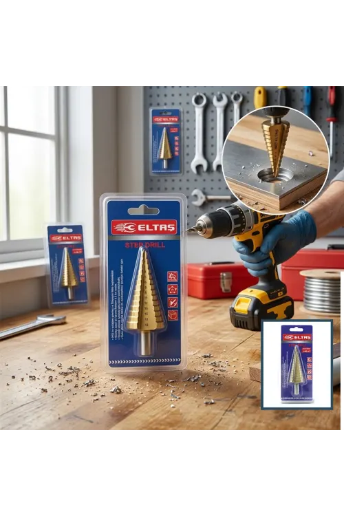 Hss Step Drıll Hsd-32g Lrd-17 ( Hss Kademeli ) Matkap Ucu ( 4mm-32mm )*100