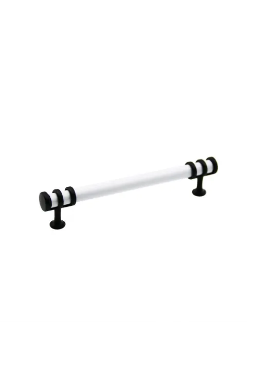 İbico-950 ( 16cm ) ( Yüzük Siyah & Kulp Beyaz ) Boru Çekmece Kulp*10x5