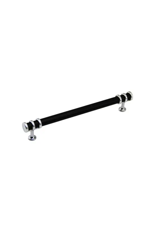 İbico-956 ( 16cm ) ( Yüzük Krom & Kulp Siyah ) Boru Çekmece Kulp*10x5