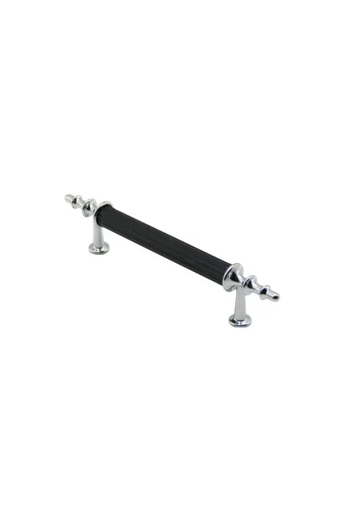 İbico-974 ( 9.6cm ) ( Krom & Siyah ) Boru Kulp*10x5