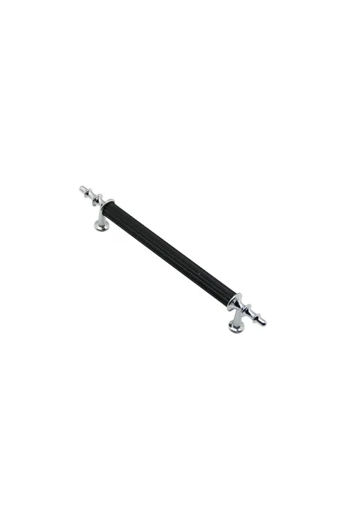 İbico-976 ( 12.8cm ) ( Siyah & Krom ) Boru Kulp*10x5
