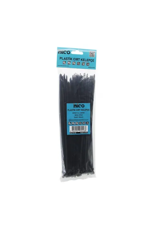 İbico İ13-016 ( Siyah ) ( 3.6x250mm ) Plastik Cırt Kelepçe ( 100pcs )*250