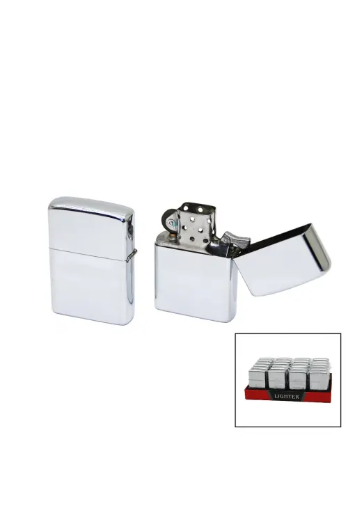 İbico Sda-2 Lıghter ( Gümüş ) Zippo Çakmak*10x50