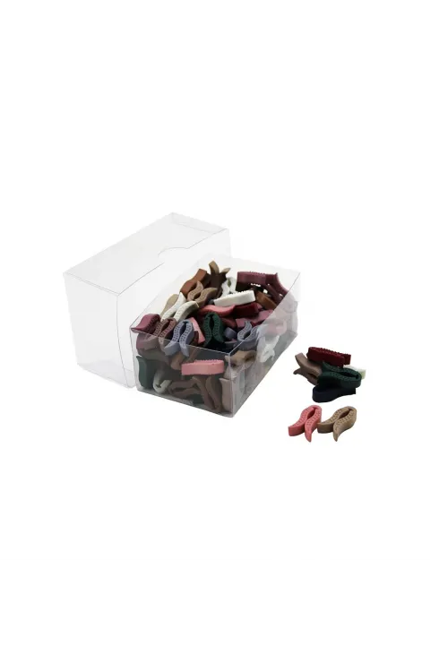 İbico ( Şk-450 ) ( Plastik ) ( Renkli Lale ) ( 100pcs ) Eşarp Şal Klipsi*30