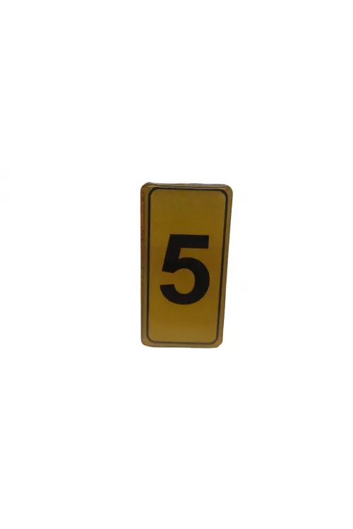 Kapı Numarası No-5 Silikonlu Yapışkanlı*10x20