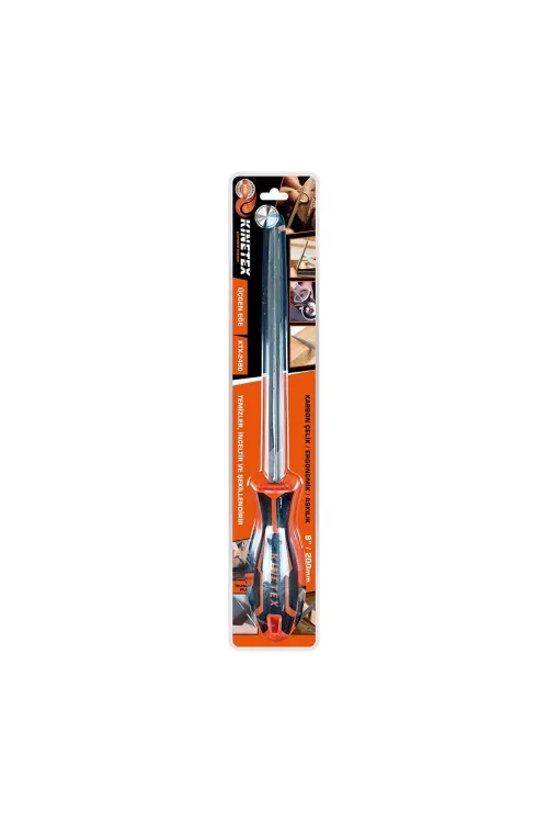 Knıtex Ktx-2490 ( 8 & 200mm ) ( Üçgen ) Metal Eğe Törpü ( Plastik Saplı )*12x10