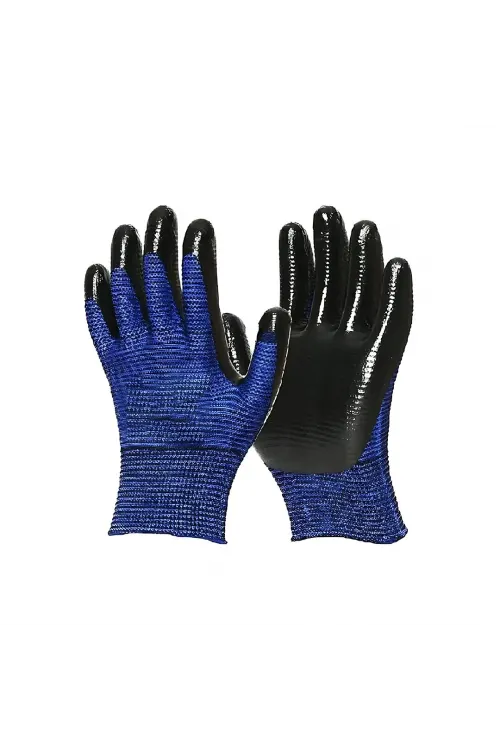 Mafel Mf-002 ( Zebra ) ( Mavi Siyah ) İşçi Eldiven 10xl*12x50
