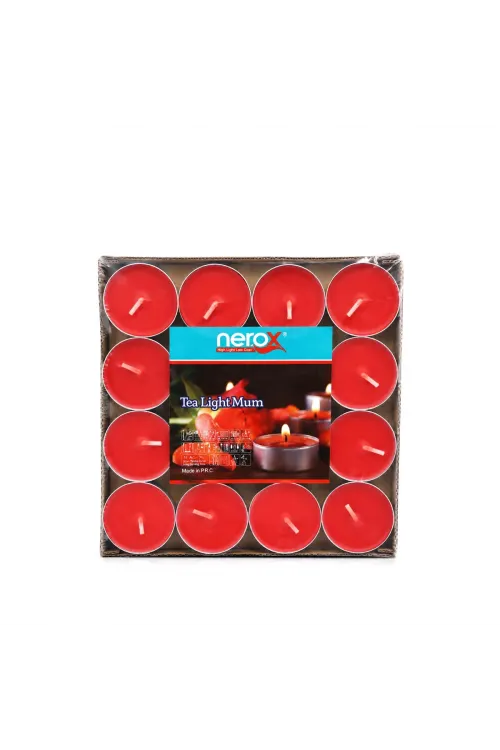 Onton-41 ( 32pcs ) ( Renkli ) Tea Light Yuvarlak Mum Mix*48