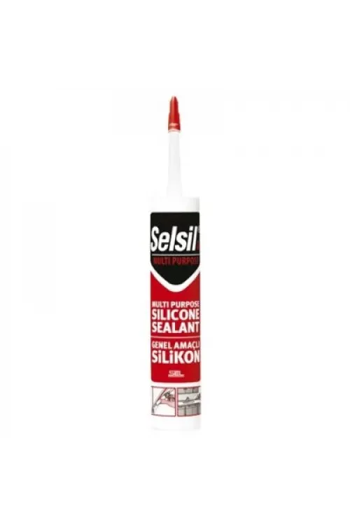 Selsil ( Beyaz ) Üniversal Silikon 280 Gr*25=k