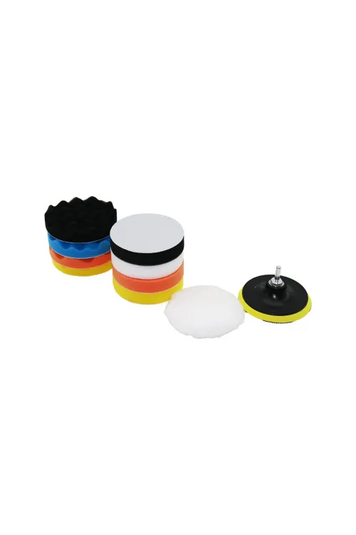 Sgs-391 ( 115 Mm ) ( 11pcs ) Polisaj Sünger Seti ( 8 Ad. 115mm Sünger- 1 Polisaj Ped -1 M14 Adaptör - 1 Cırtlı Disk Taban)*50