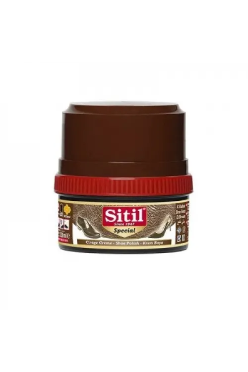 Sitil ( 175ml & Koyu Kahve ) Krem Ayakkabı Boyası*12x4