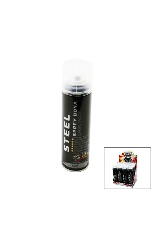 Steel ( Gri ) Sprey Boya 200ml*12x8