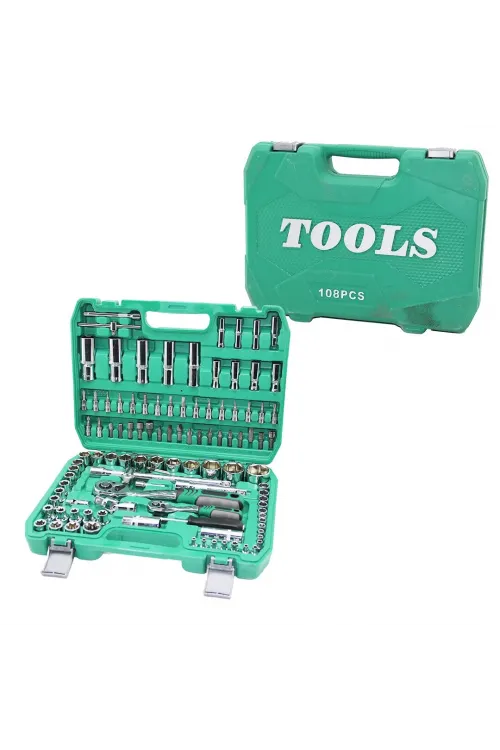Tools (108pcs) Lokma Seti ( Lokma & Soket & Bits Adaptör & 2ad.cırcır Kolu ) ( Plastik Çantalı )*6