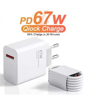 67w Usb To Type-c Şarj Cihazı Ve Şarj Kablosu