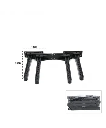 Egonex İBİCO-977 ( SİYAH ) SOFRA AYAK ( KOMPLE PLASTİK ) ( 20CM ) ( AÇ KAPA )*4X50