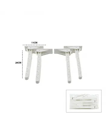 Egonex İBİCO-978 ( BEYAZ ) SOFRA AYAK ( KOMPLE PLASTİK ) ( 20CM ) ( AÇ KAPA )*4X50