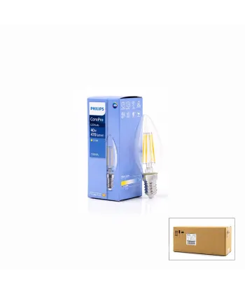 Egonex Phılıps-347267 00 Corepro ( 2700k & E14 ) ( 4.3w = 40w & E27 ) ( Led Filament & Rustik Ampul ) Lamba ( 470 Lumen ) ( Cam Gövde )*10=k