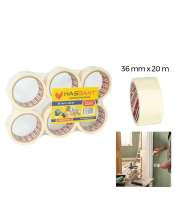 Hasbant Has-0059 ( 36mm X 20mt ) Maskeleme Bantı*6x8