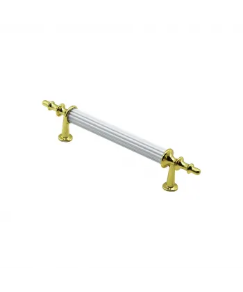 İbico-972 ( 9.6cm ) ( Beyaz & Altın ) Boru Kulp*10x5