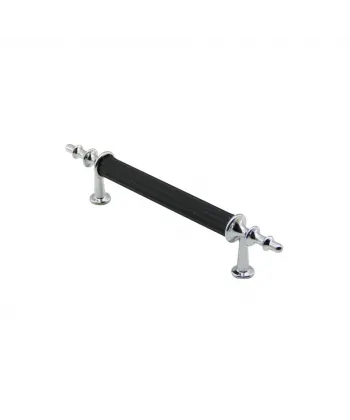 İbico-974 ( 9.6cm ) ( Krom & Siyah ) Boru Kulp*10x5