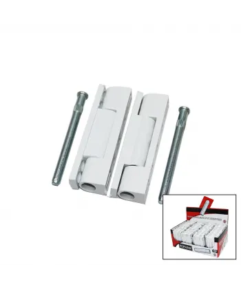 Kervan ( 2 Pcs & Plastik ) ( Beyaz & 90mm ) Pvc ( Kapı ) Menteşe*44x16
