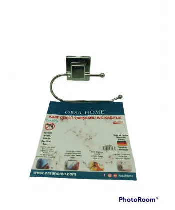 Orsa-603 Kare Yapışkanlı Wc Kağıtlık Askı*16x5