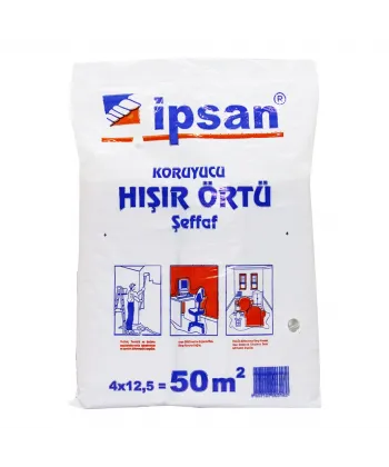 Pass İpsan 50-m2 ( Hışır ) Şeffaf Koruyucu Örtü*12