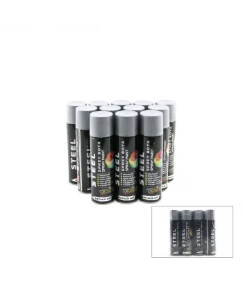 Steel Ck-4879 ( Siyah ) Sprey Boya 200ml*12x8