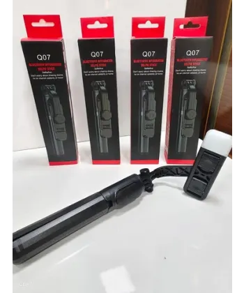Universal Q07 6 Inç Halka Işık Taşınabilir Bluetooth Selfie Stick Tripod