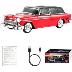 Retro Klasik Araba Bluetooth Hoparlör Kablosuz HD Ses FM Radyo YG-1955